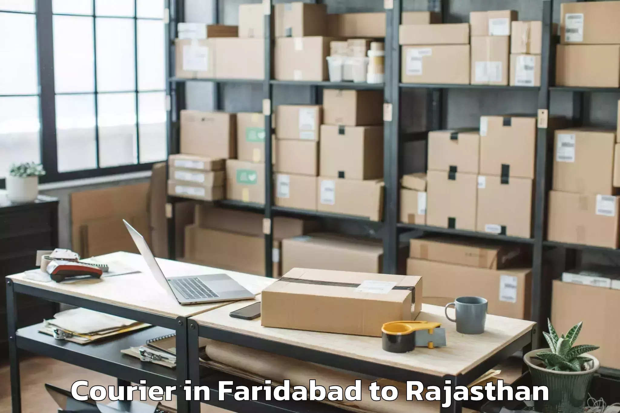 Faridabad to Sir Padampat Singhania Univers Courier Booking